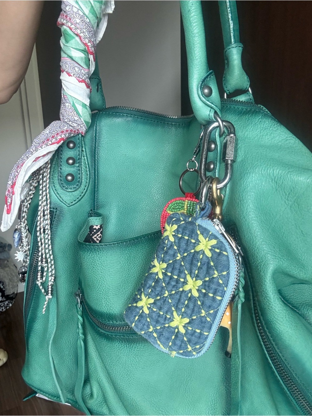 Free people- Emerson tote Greenary - Picture 3 of 5